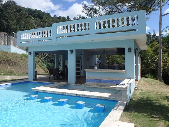 Pool & Pavillion w/pool bar 