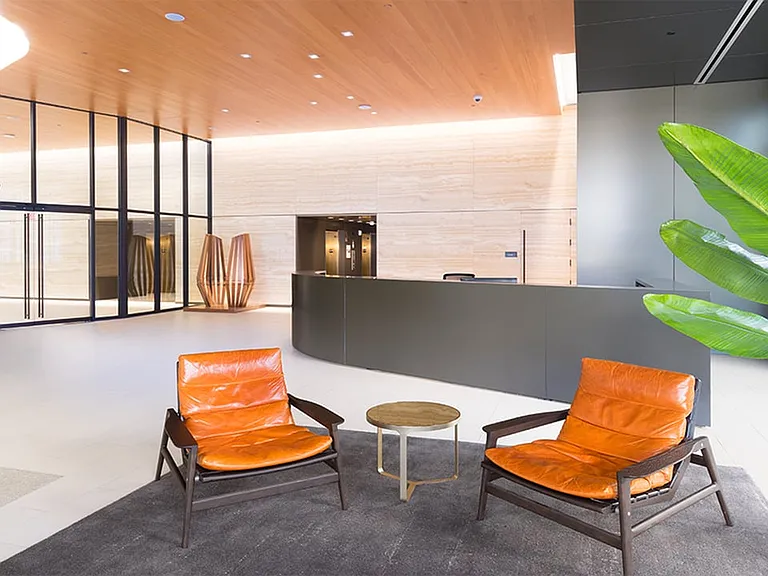 Beautifully designed concierge area
