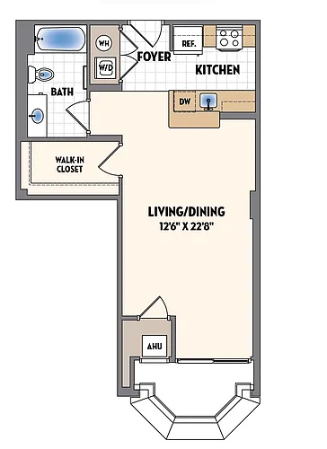 Floor plan S1AW WDU 80%