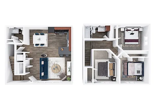 Floor plan 3 Bed (A)