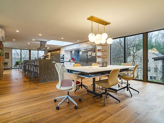 Office w/ view of kitchen