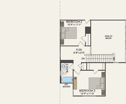 Second Floor 3 br 2.5 ba