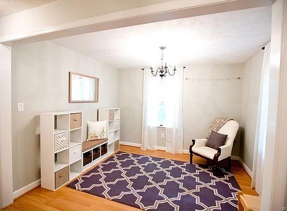 Front room provides many opportunities for a sitting room, dining room, play room and more!