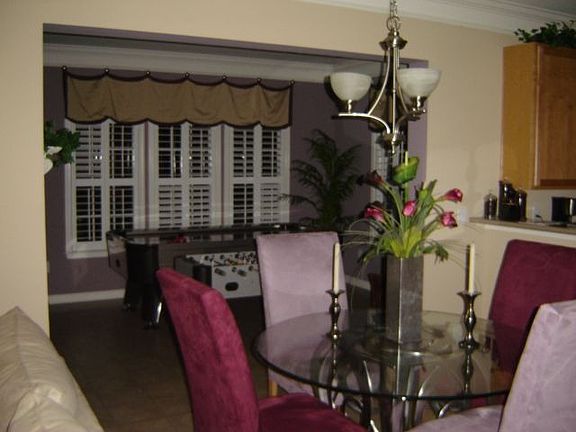 dining room and sunroom