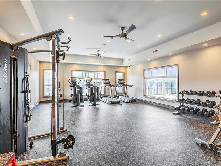 A modern fitness center.