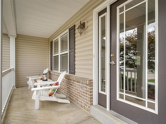 Covered front porch with enough room for swing or chairs