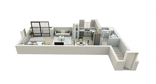 Floor plan Studio E