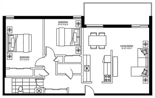 Floor plan 104