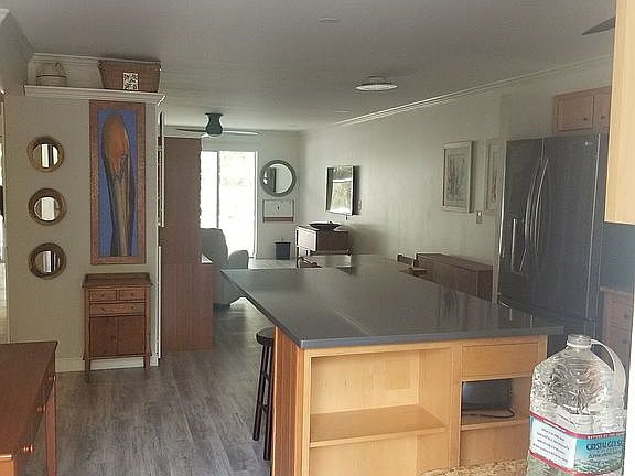 Quartz counter top island