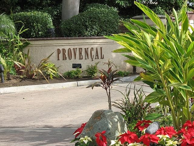 Desirable Provencal gated community. Just off freeway where I15 and S56 meet. Easy access to freeways going all directions.