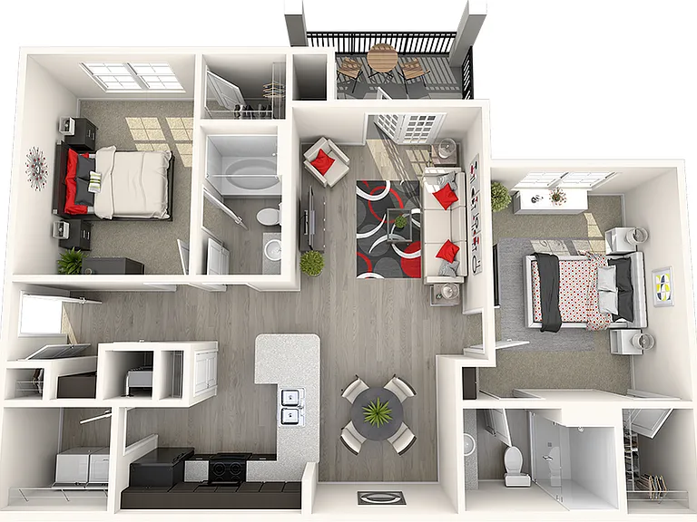 2 Bedroom | 2 Bath | 1113 SF 2 Bedroom | 2 Bath | 1113 SF