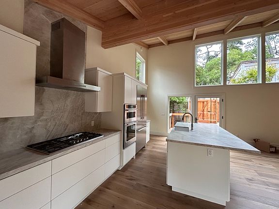 Kitchen with lots of counter space and storage