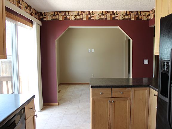 View of from kitchen into dining room