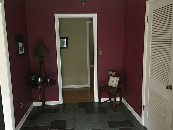 Entry hall with slate floor