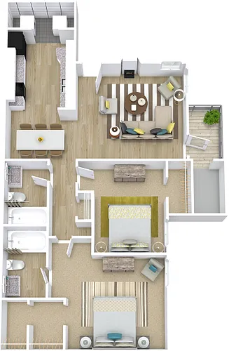 Floor plan The Chestnut Oak
