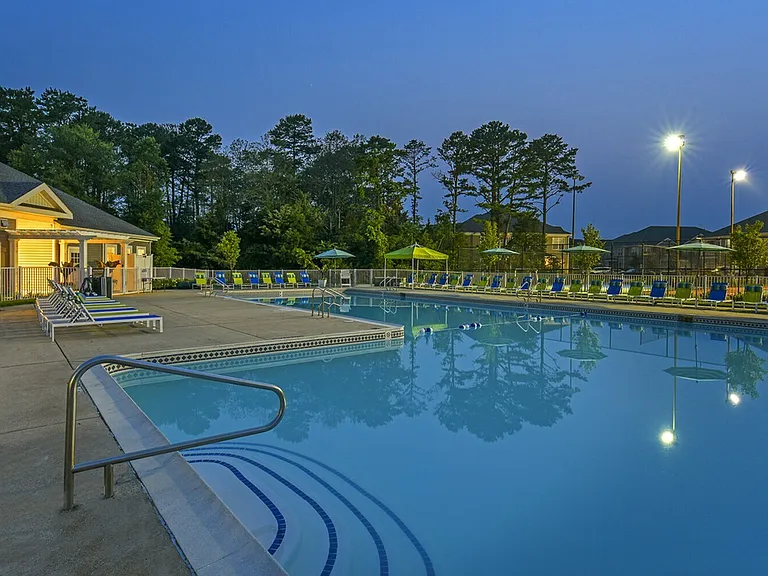 Pool Area at Night