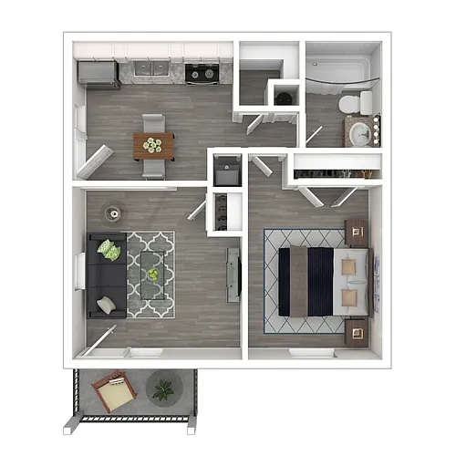 Floor plan One Bedroom