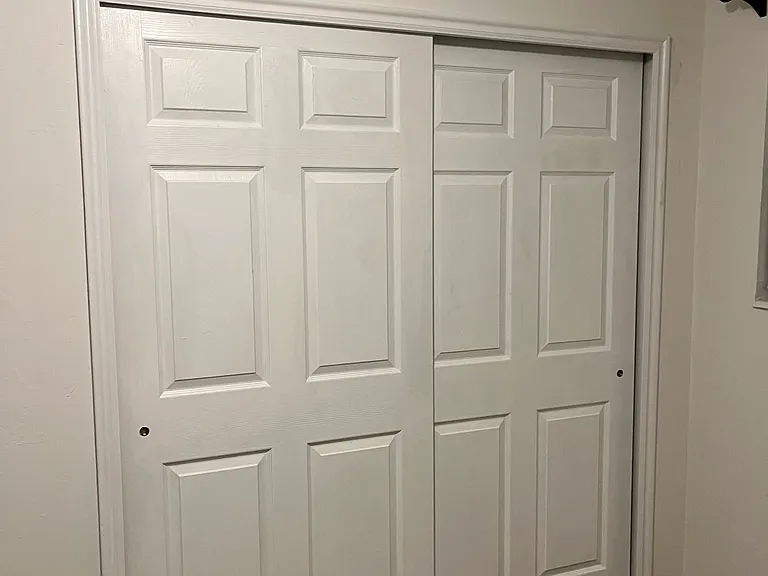 Closet in the bedroom