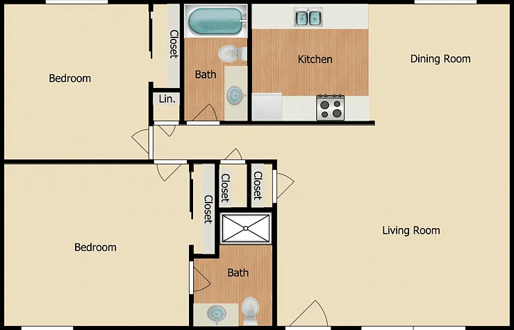 Plan I Floorplan Diagram
