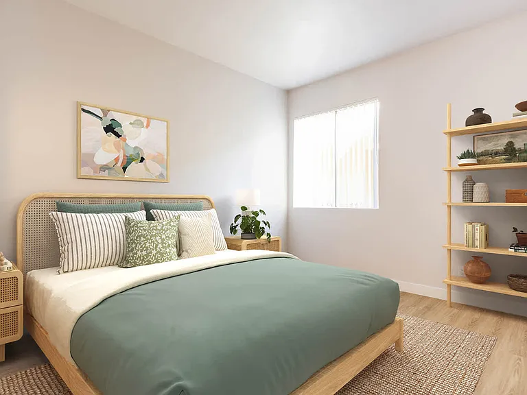 Bedroom with Hard Surface Flooring