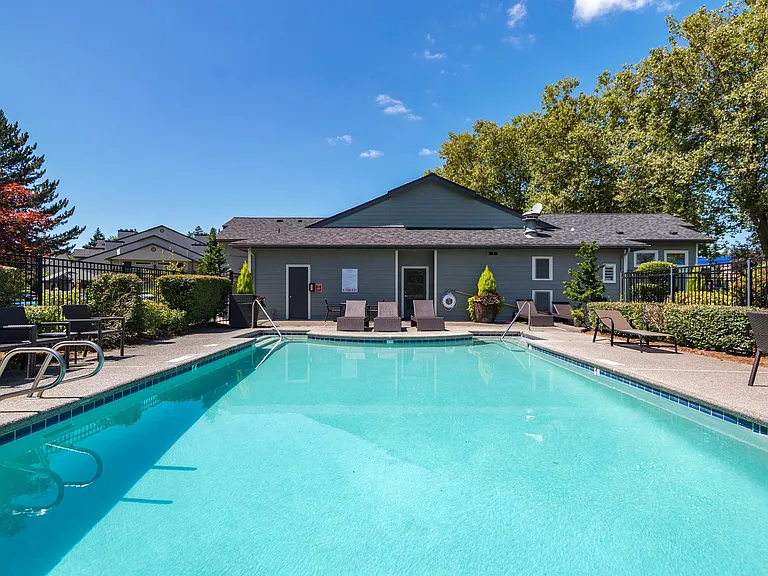 Riverwood| Outdoor Pool Area With Clubhouse