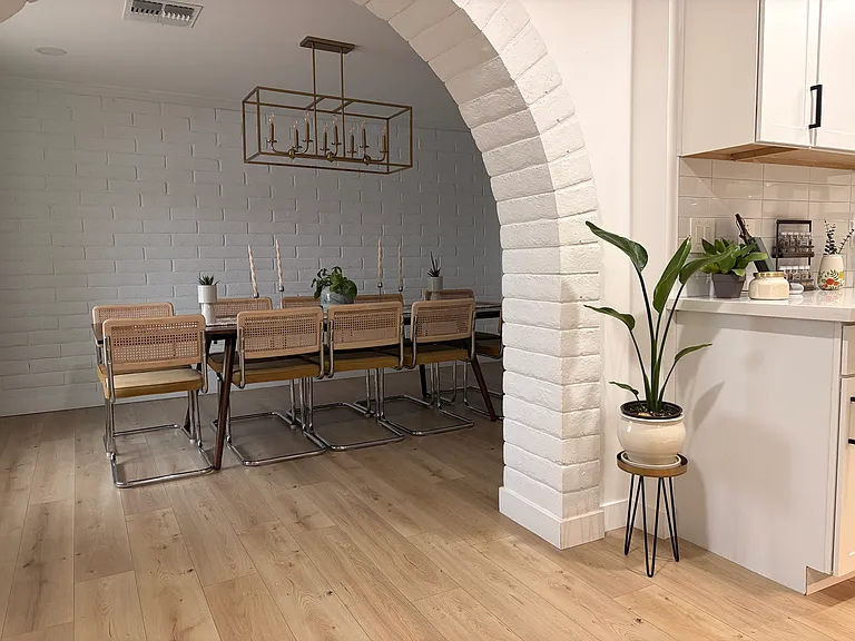 Gorgeous Dining Room Area perfect for hosting up to groups of 10