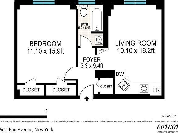 2nd image of 500 W End Ave APT 8F