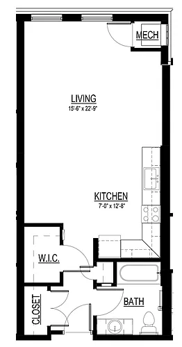 Floor plan Studio