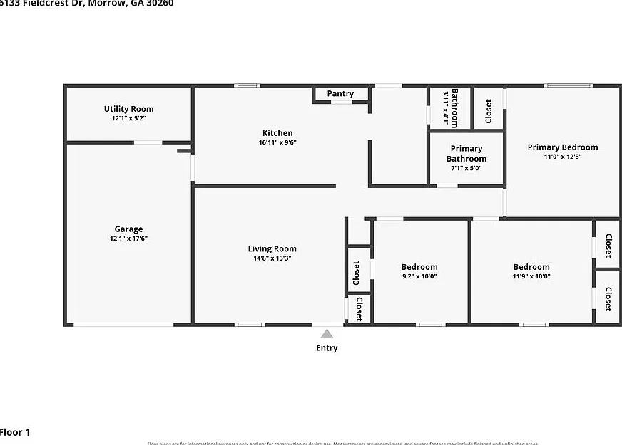 3 bed, 1.5 bath, 1050 sqft, $1,635 — Photo 3