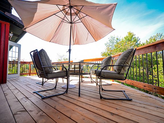 New deck with valley views