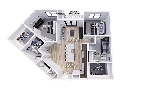 Floor plan B3