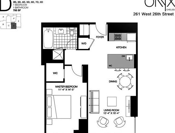 2nd image of 261 W 28th St APT 7D