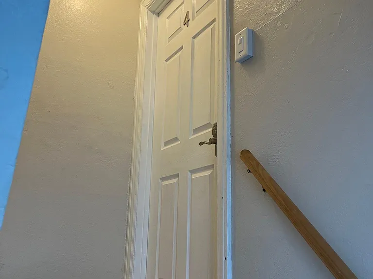 outside apartment door