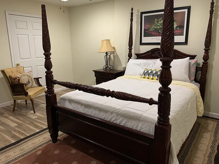 Bedroom 1with dresser and w