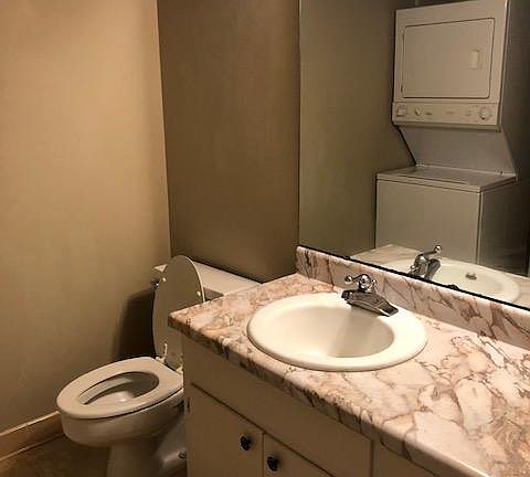 Half Bath with Washer & Dryer