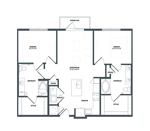 Floor plan B1HA