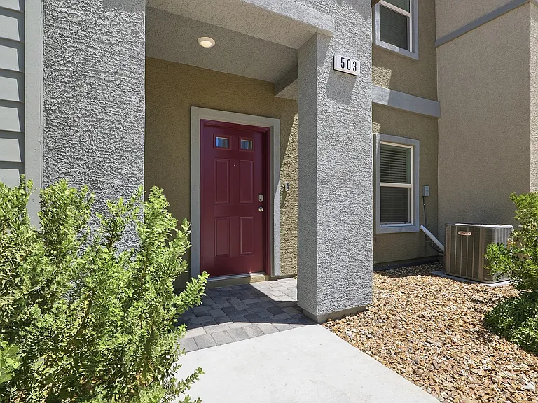 #GuardianRealty 503 Blue Ridge Cove Henderson Townhouse Rental Front door_08062026