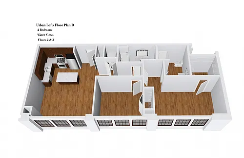 Floor plan Urban Lofts Plan D