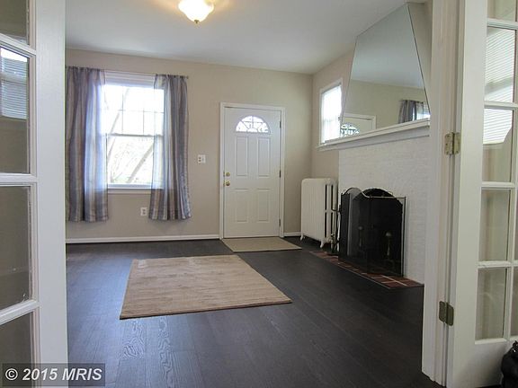 Living Room with French doors to Dining Room