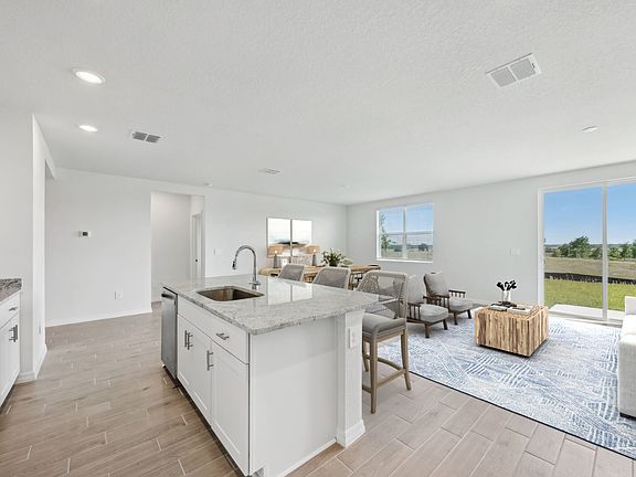 The Foxglove Great Room Virtually Staged.