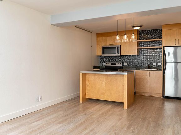 Full kitchen with updated appliances and center island