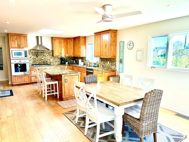 Open dining and kitchen perfect for entertaining