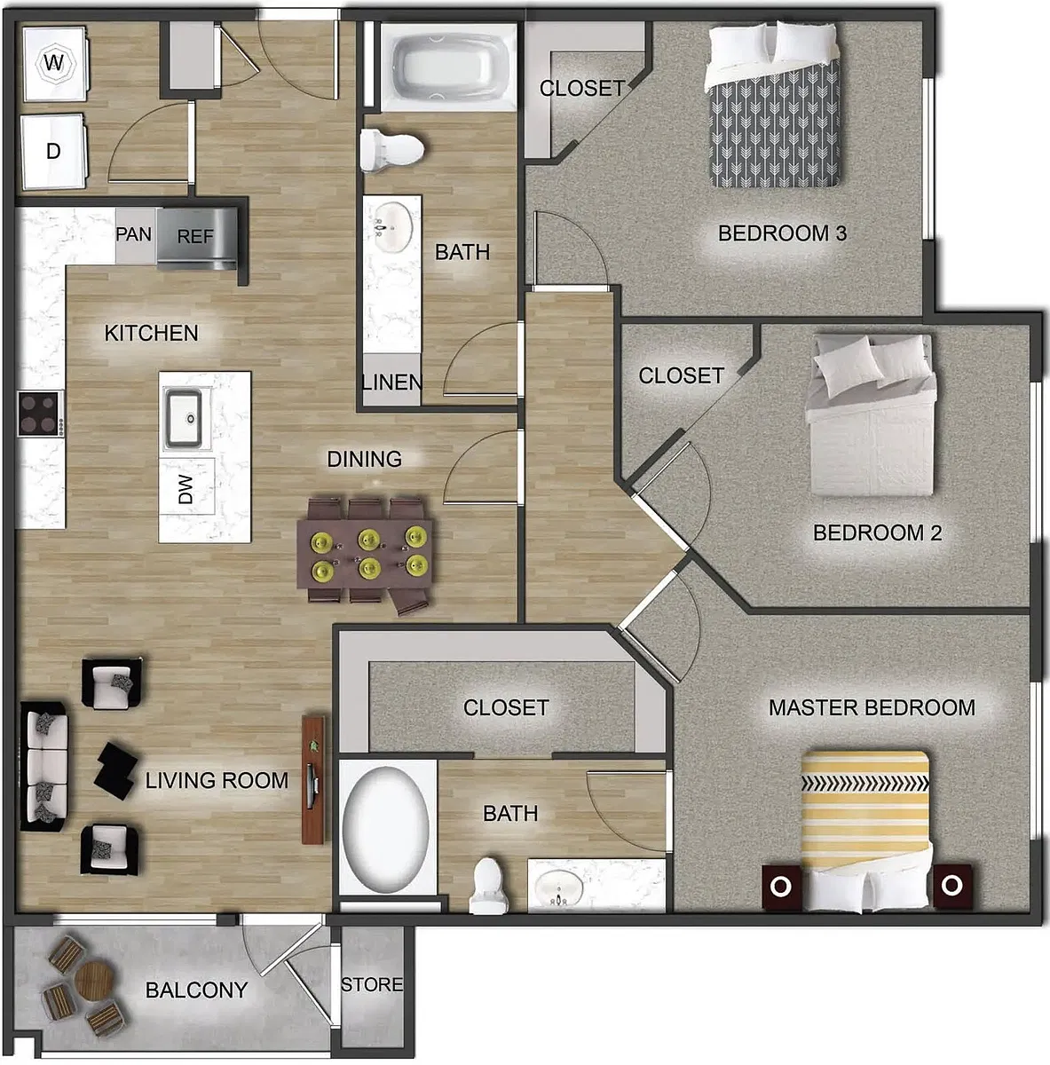 Floor plan C1 - 3X2