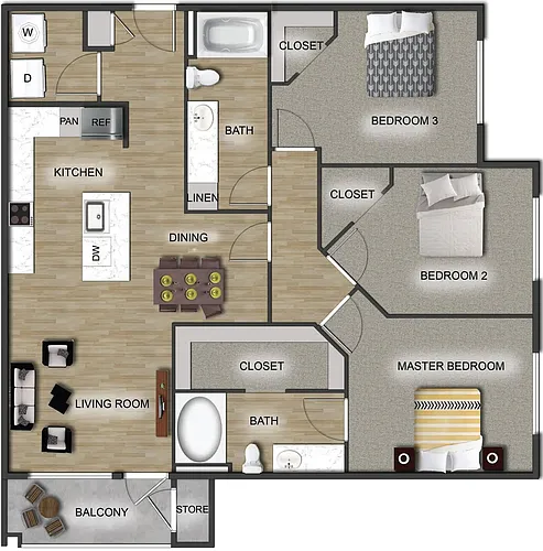 Floor plan C1 - 3X2