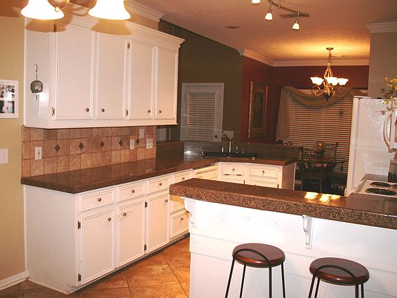 Kitchen view from garage entrance