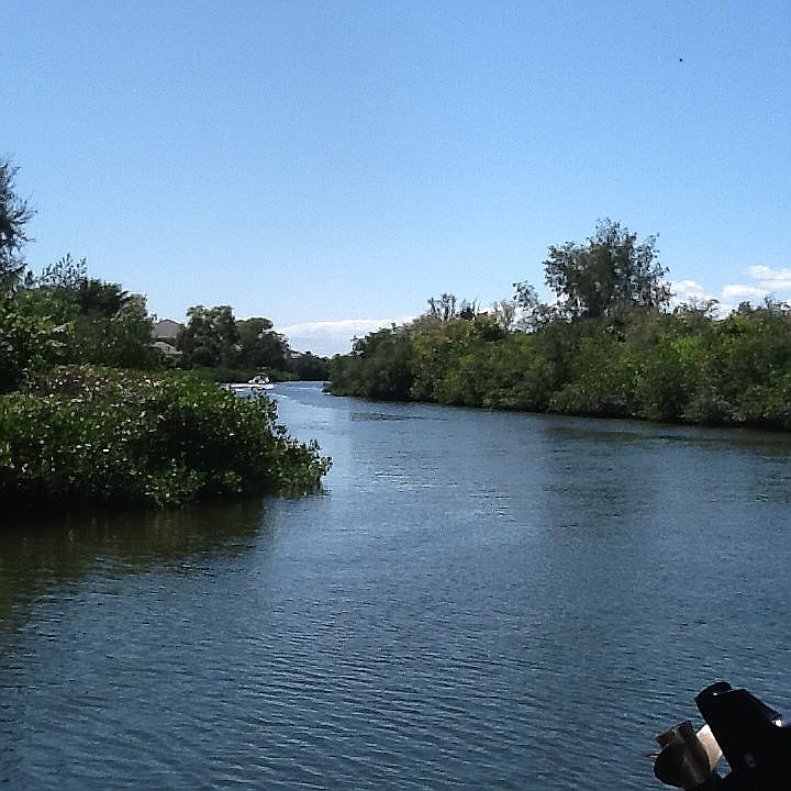 View to channel from dock.