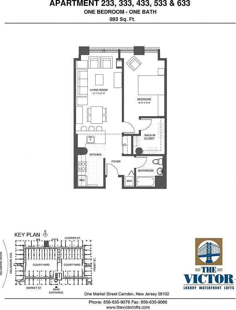 Floor plan 1 Bed/1 Bath