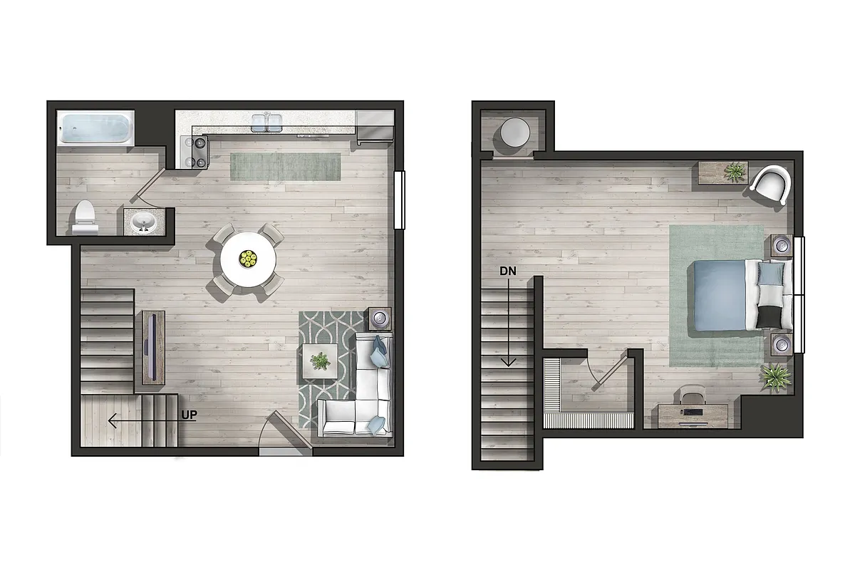 Floor plan The Townes Renovated