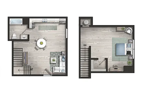 Floor plan The Townes Renovated