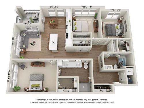 Floor plan C1-M
